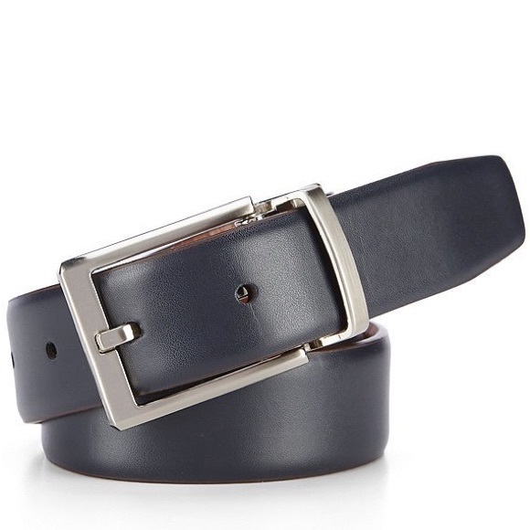 Class Club Other - Class Club Big Boys' Reversible Leather Belt, 30/32, Brown/Black, Silver…
